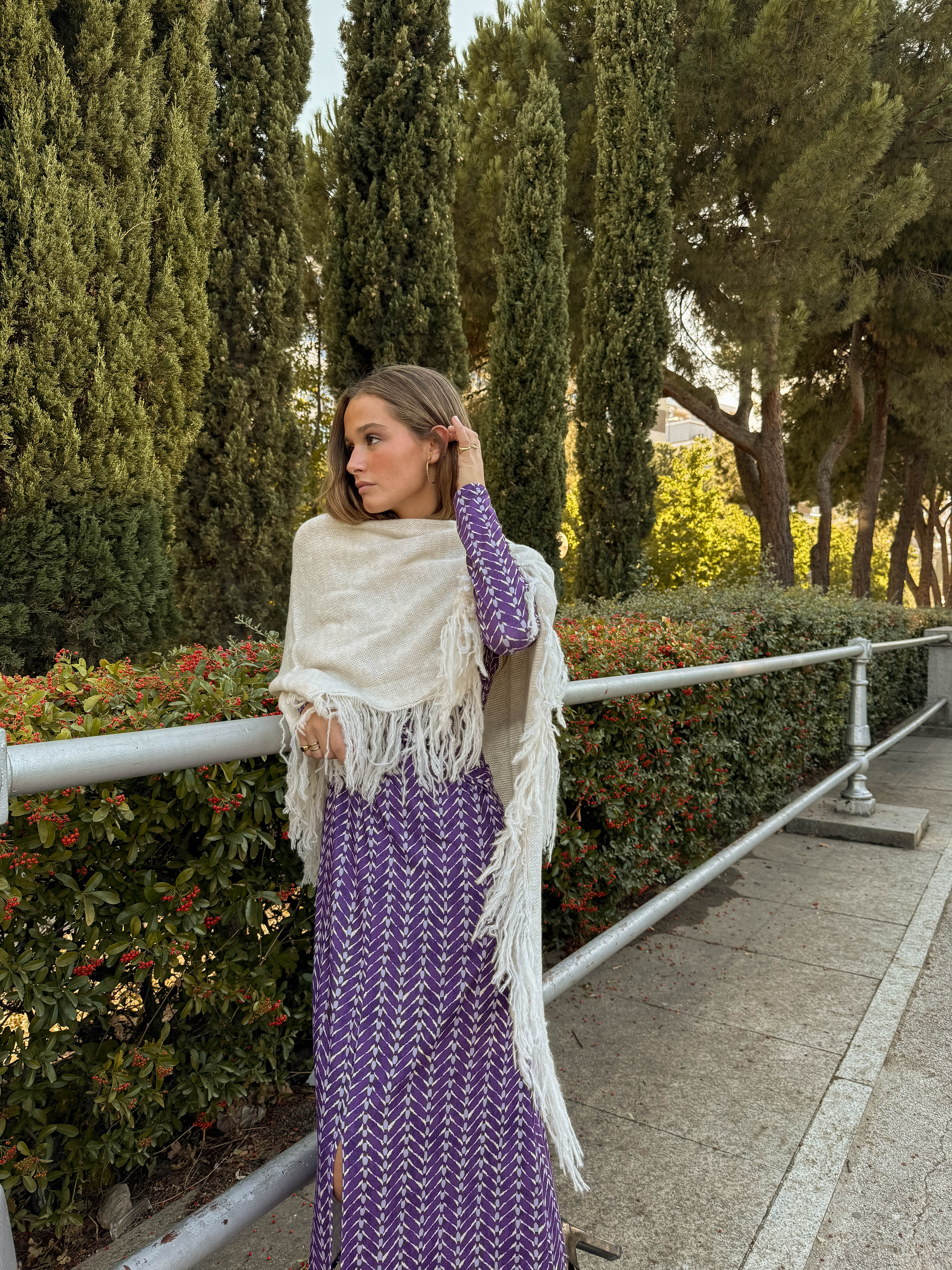 Poncho grande | Blanco