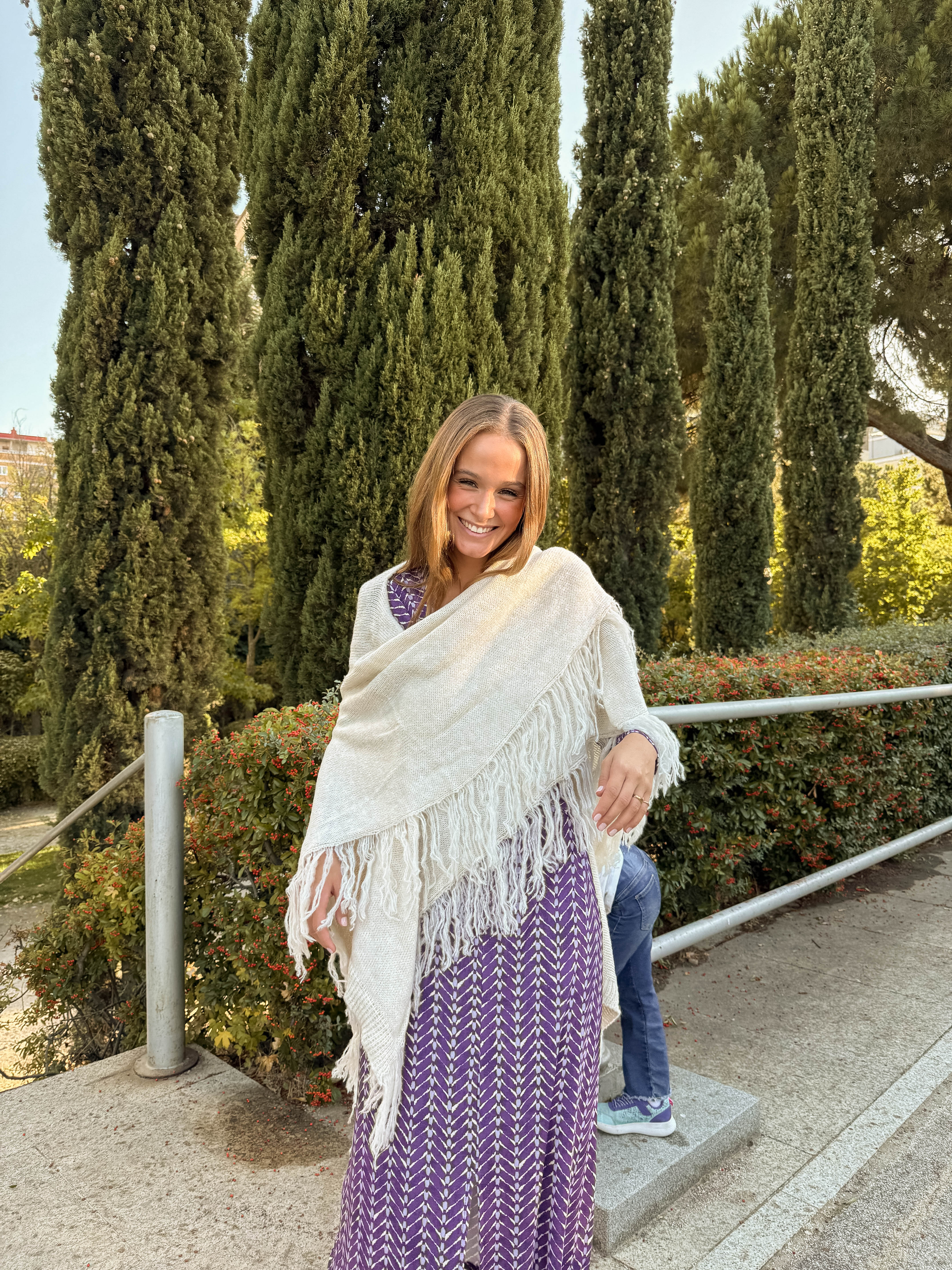 Poncho grande | Blanco - Image 12
