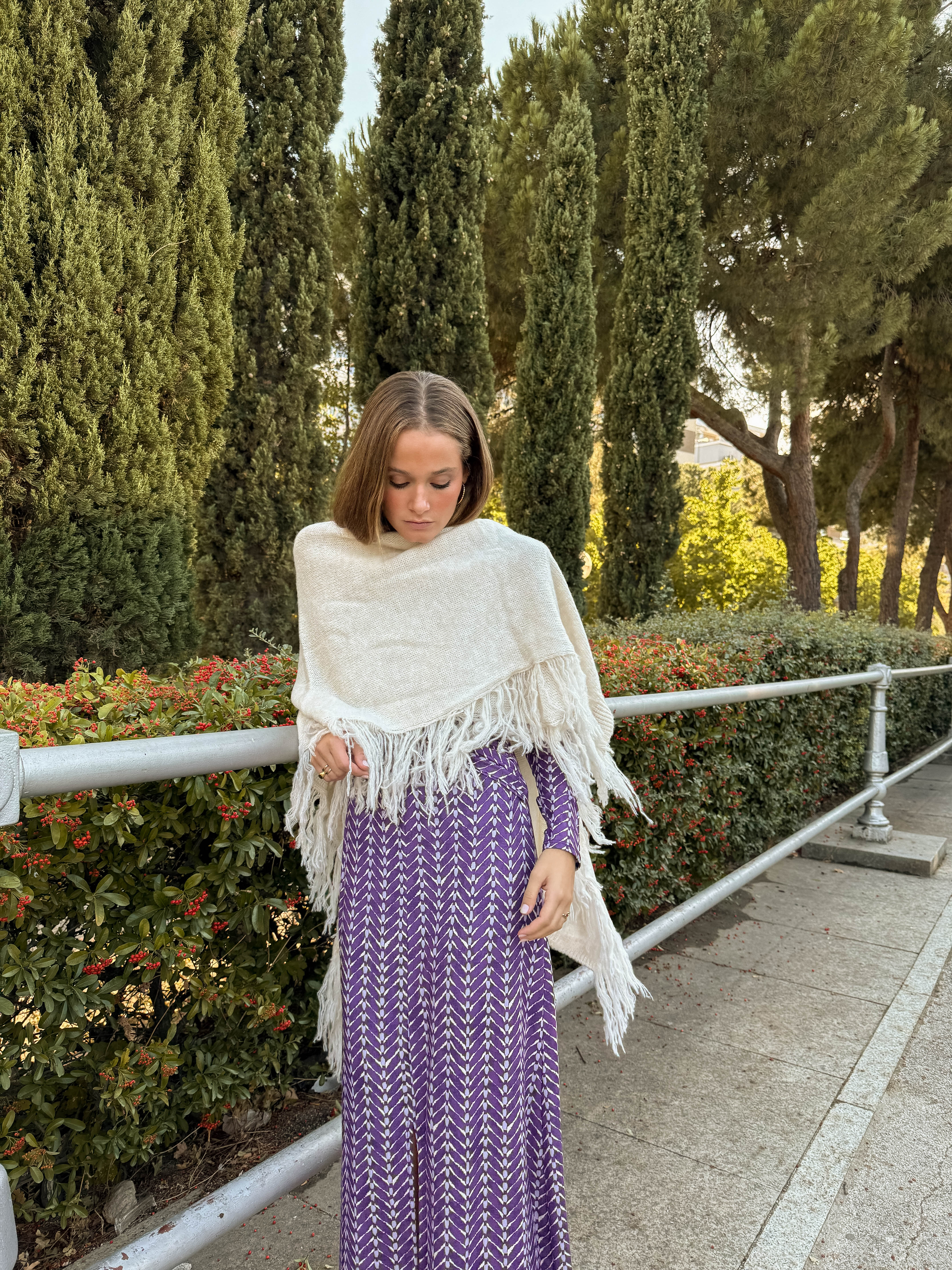 Poncho grande | Blanco - Image 19