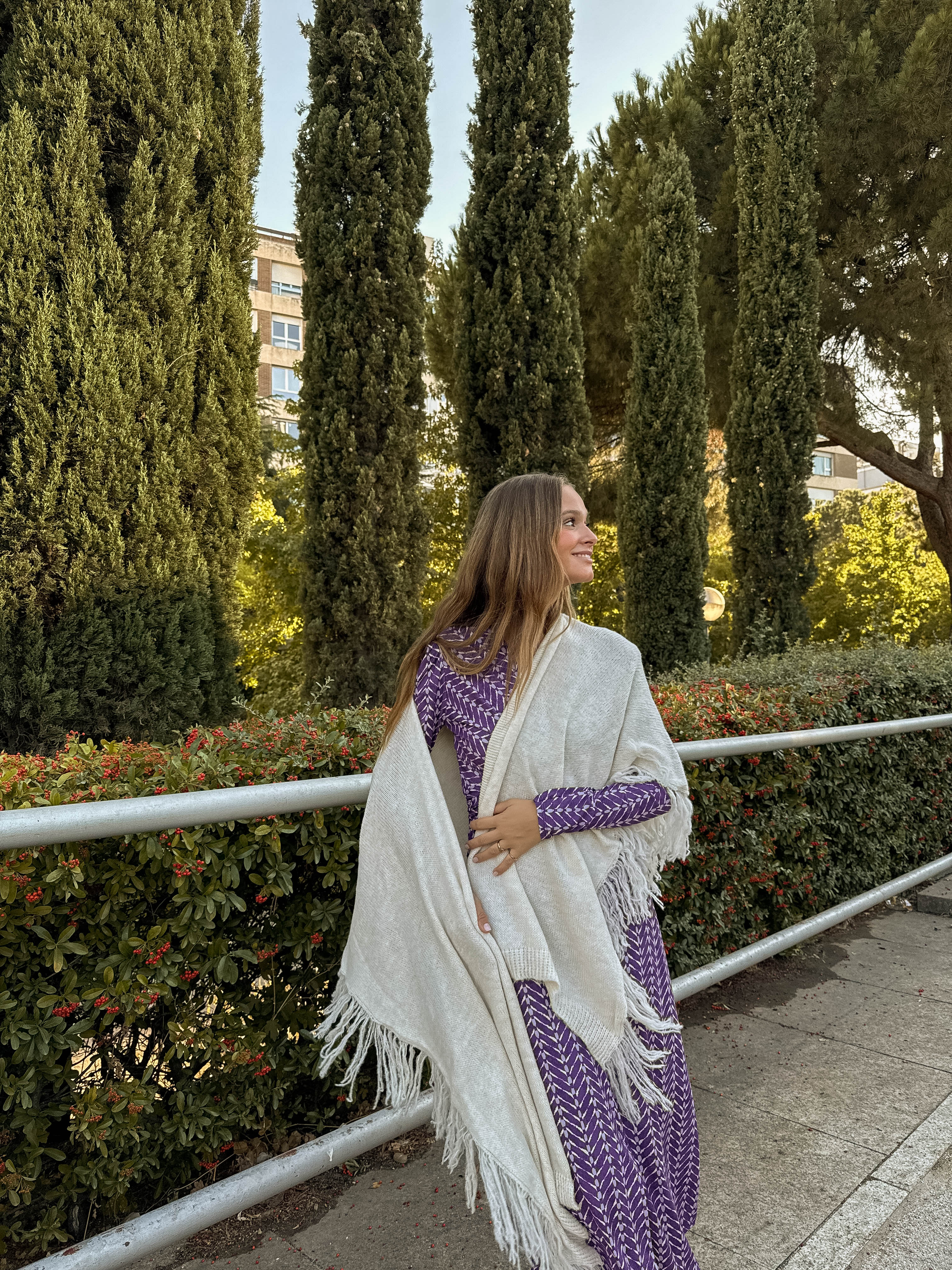 Poncho grande | Blanco - Image 6